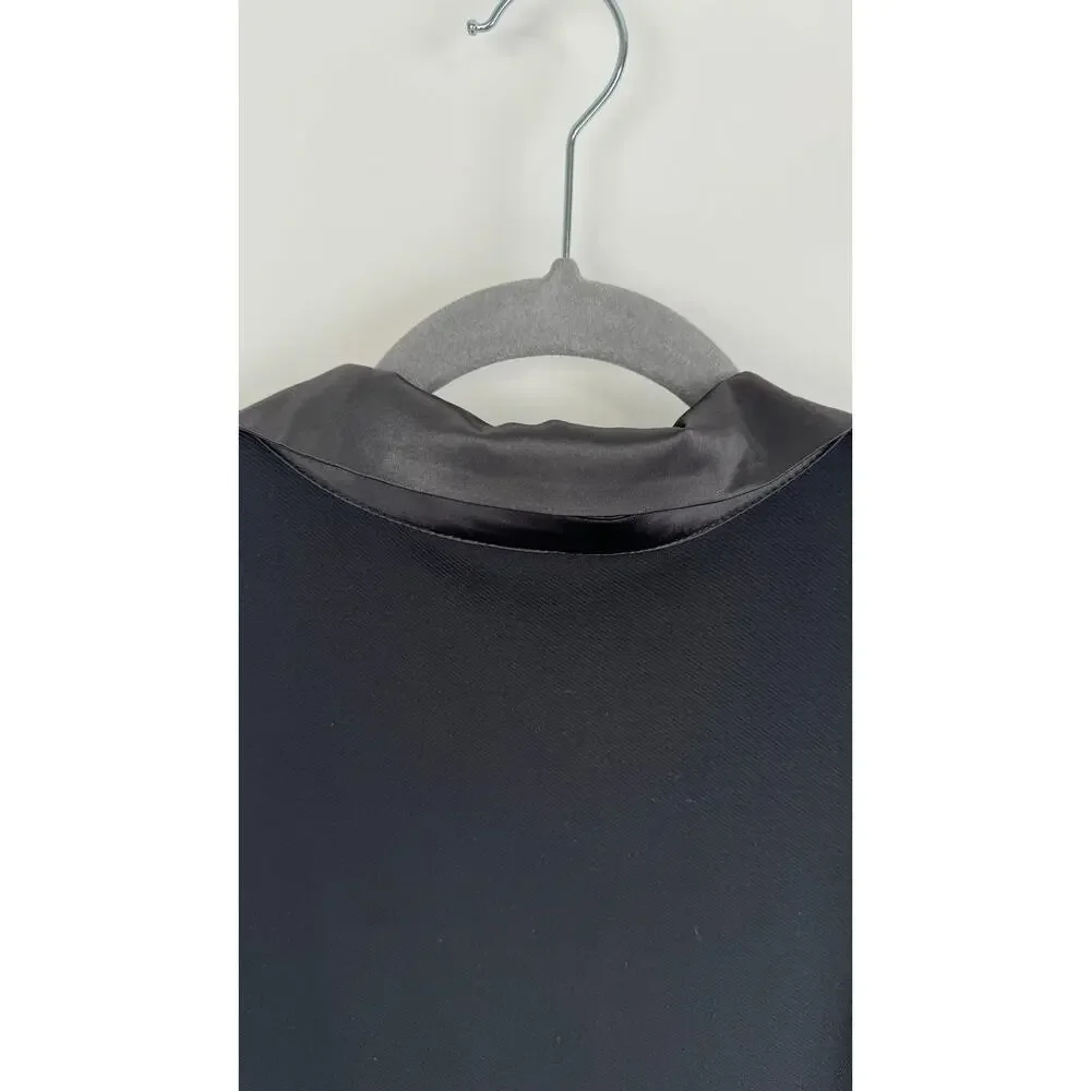 Torrid Womens Mini Tuxedo Dress Plus Size 20 Black Long Sleeve Short Tie Belt - Picture 13 of 13